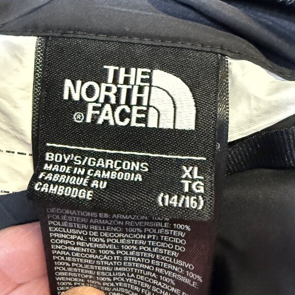 The North Face Reversible Jacket Boys XL (14/16) Black EUC - Picture 6 of 10